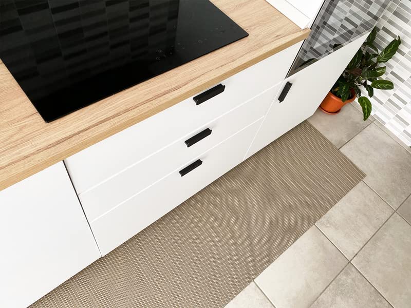 Tapis de cuisine en PVC anti poussière pour sol propre sans tache