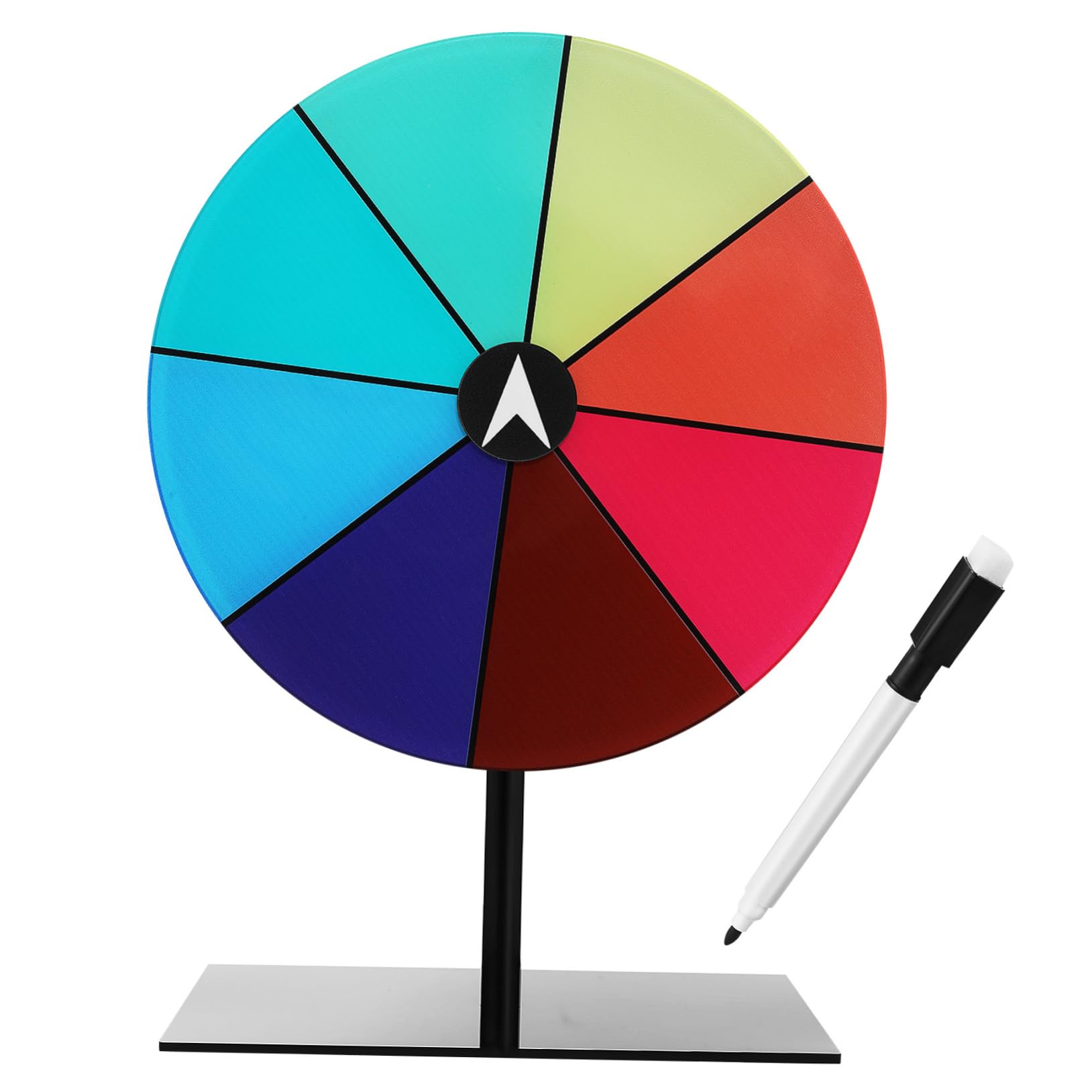 VICASKY Spinning Prize Wheel Dry Erase Tabletop Roulette for Parties Fun Events and Games Portable Acrylic Design with Multiple Modes for Easy Use and Enjoyment