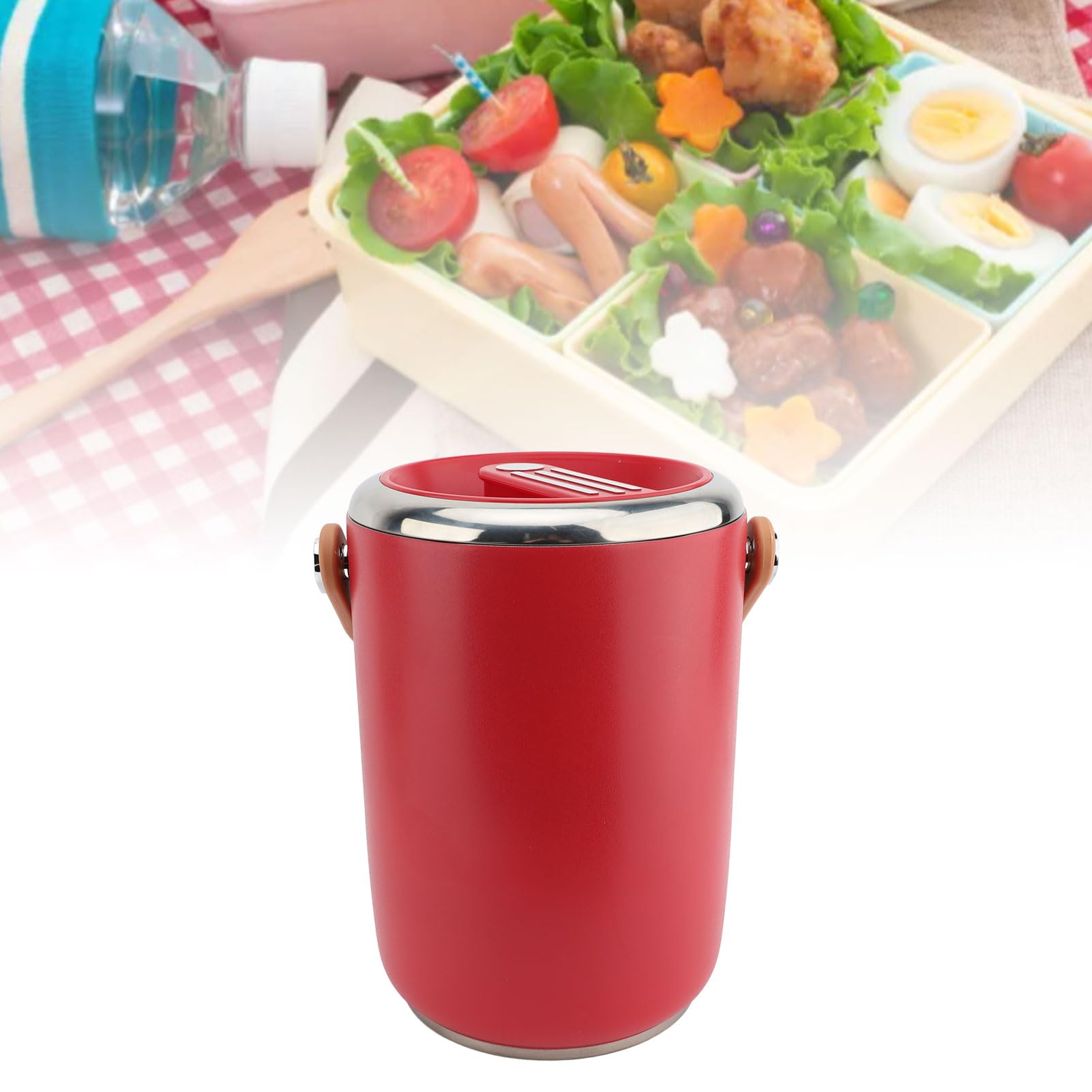 Do próżniowo izolowanych pojemników na żywność, ze stali nierdzewnej 304, pudełko na lunch, z możliwością układania w stos, przenośne szkło do gorącej żywności, szczelna pokrywka dla