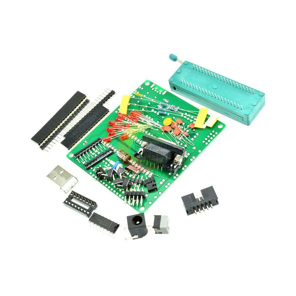 C51 AVR MCU Development Board DIY Kit Learning Components Self-Recovery Fuse 51 Series Microcontroller ATmega16