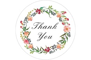 Gratitude in Every Roll: 60-Piece Thank You Stickers