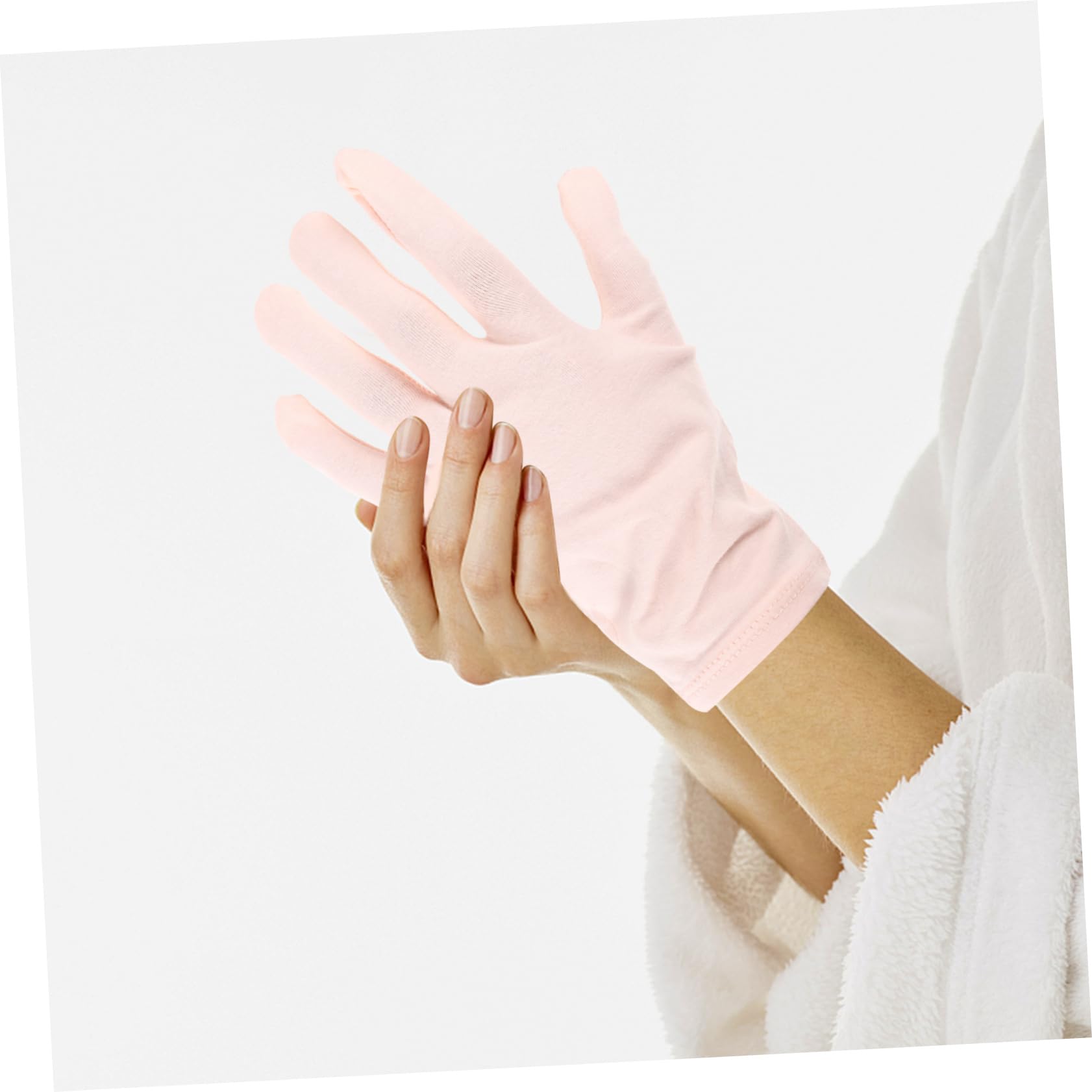 POPETPOP 5 Pairs Moisture Gloves Overnight Spa Gloves Soft Comfortable Dry Breathable