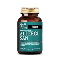 ALLERGISAN Salugea – Integratore 100% naturale per il benessere di naso, gola e occhi – Manifestazioni allergiche – con Perilla, Ribes Nero, Scutellaria, Sambuco e Zenzero – 60 capsule