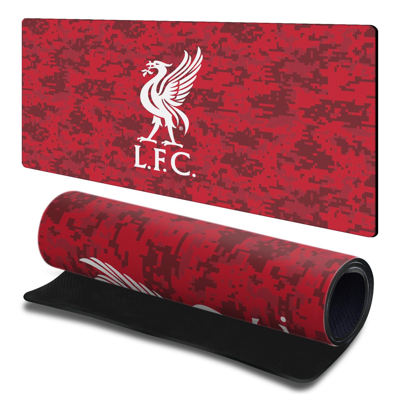 Head Case Designs Officially Licensed Liverpool Football Club Digital Camou Liverbird Graphics Gaming Office Desk PC Keyboard Mouse Mat Pad 23.62 x 11.81 x 0.12 inches (600 x 300 mm) - L