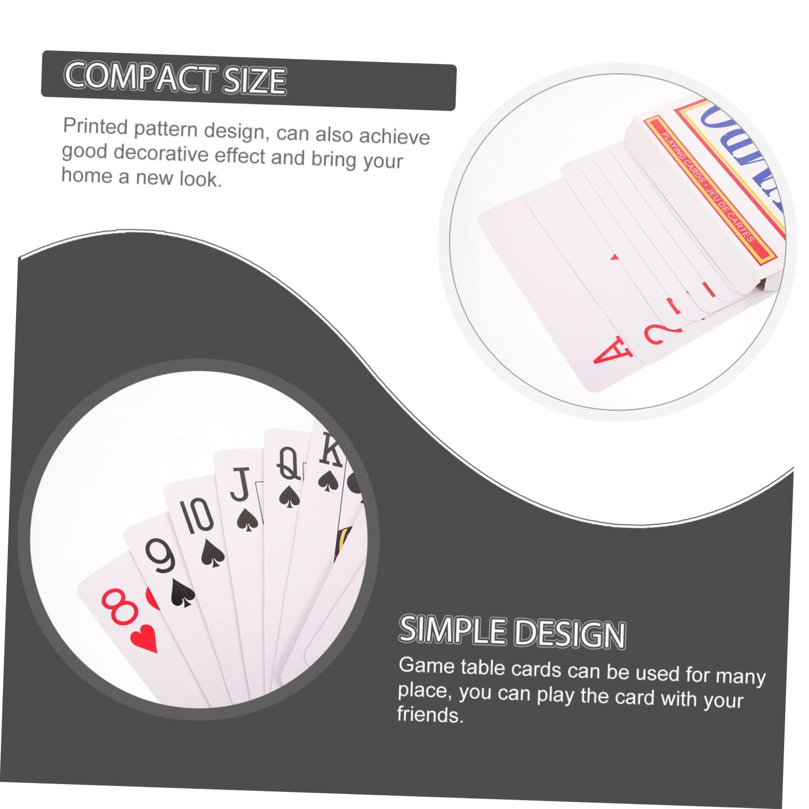 Gatuida Juego De Cartas De Póker Gigante Cartas De Juego Grandes De Papel para Fiestas y Accesorios Familiares Formato Extra Grande para Adultos Entretenimiento Casa y Eventos Sociales