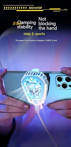 Miniatura 6 de Enfriador de teléfono móvil, disipador de calor, negro, dispositivo de enfriamiento móvil compatible con teléfonos inteligentes de 2.6-3.27