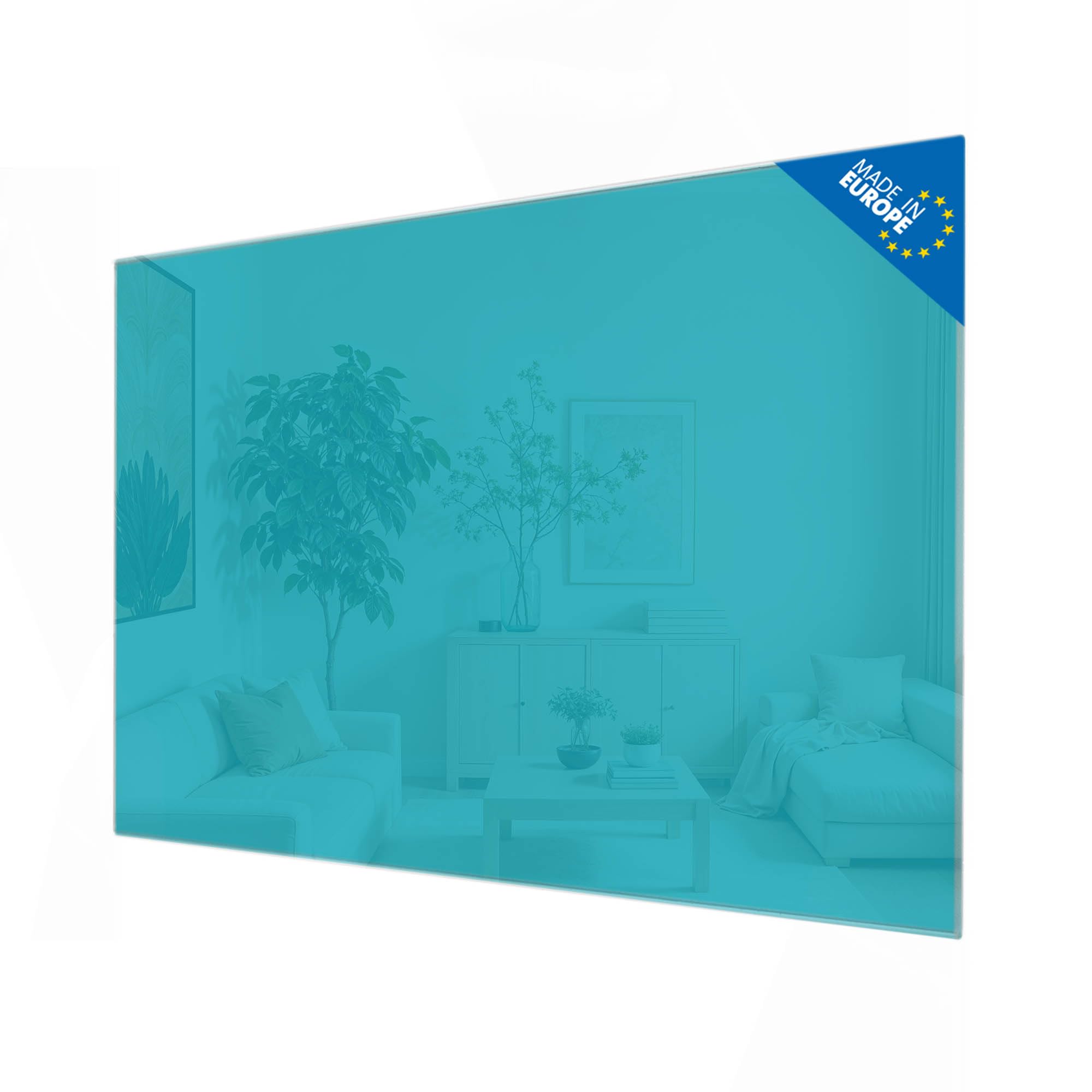 banjado Glas-Pinnwand in 60x40cm für Notizen und klare Farbgestaltung