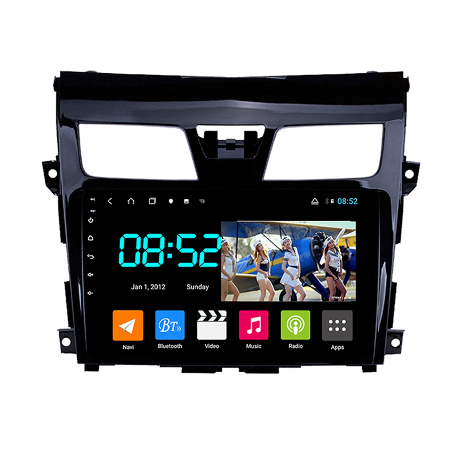 Radio de coche Android 10.0 con GPS, Carplay, Bluetooth y 4GB RAM para Nissan Teana