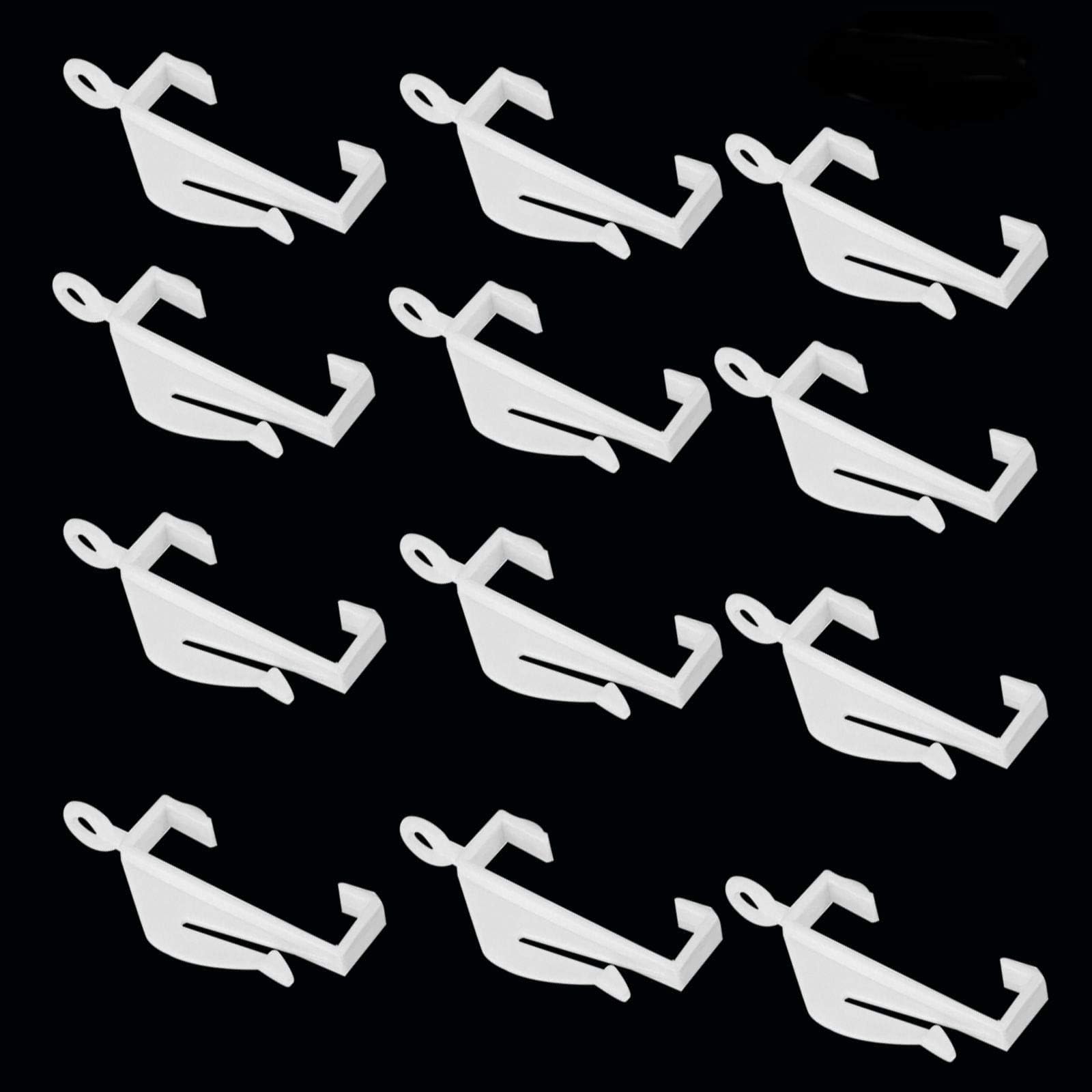 New White Curtain Track Rail Hook Hooks Gliders Harrison Drape Extra
