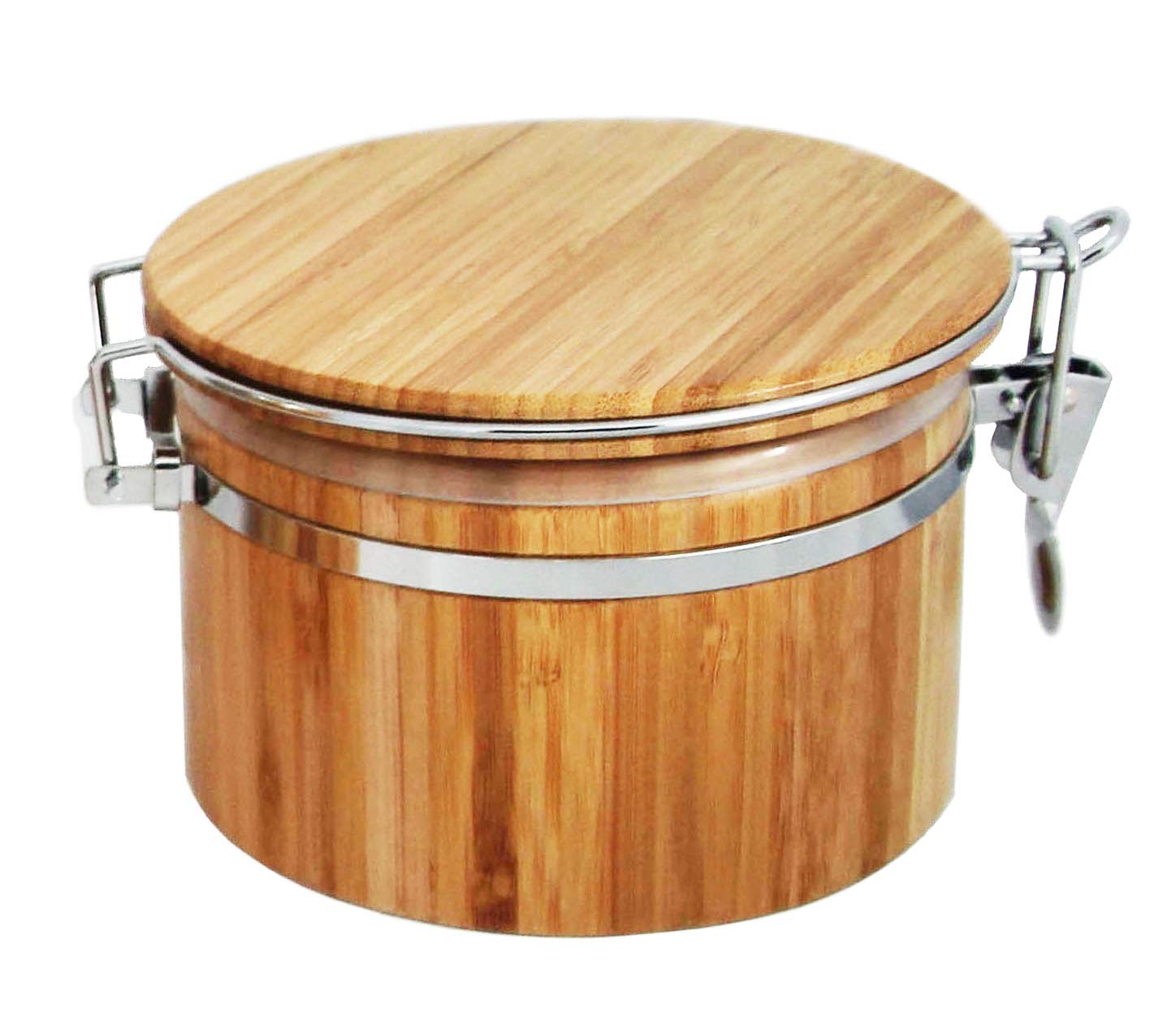 Vorratsdose Aus Holz Mit Bügelverschluss – Aromadicht, 15 Cm Hoch, 0,65 Liter, Für Kaffee, Tee, Zucker