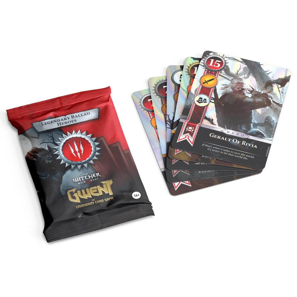 No Loading Games, Gwent Legendary Ballad Monsters, 10 Cards, Collectible Card Game