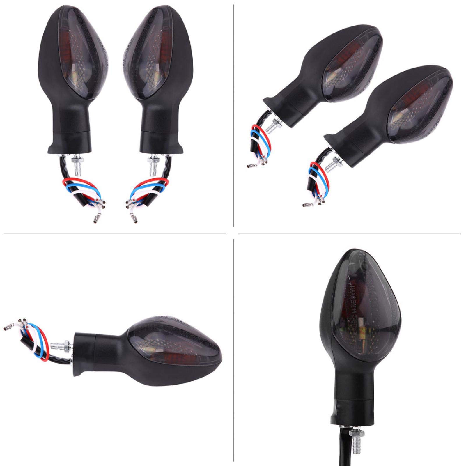 Clignotants LED EBTOOLS Avant Arrière Pour CBR600RR NC700S CB500X Et Moto - Orange Ambre