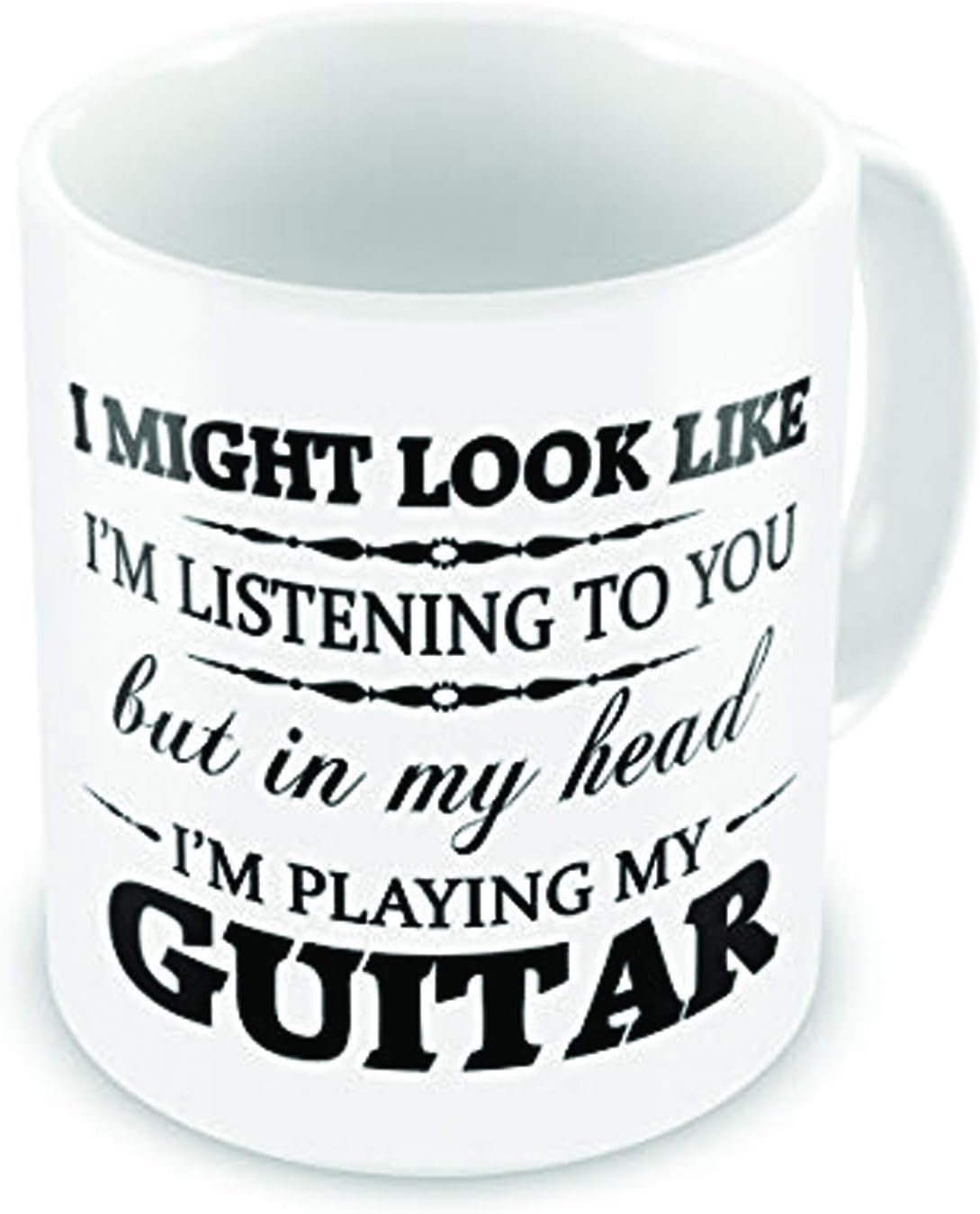 Illustration Electric Guitar Mug. 5 Famous rock guitars