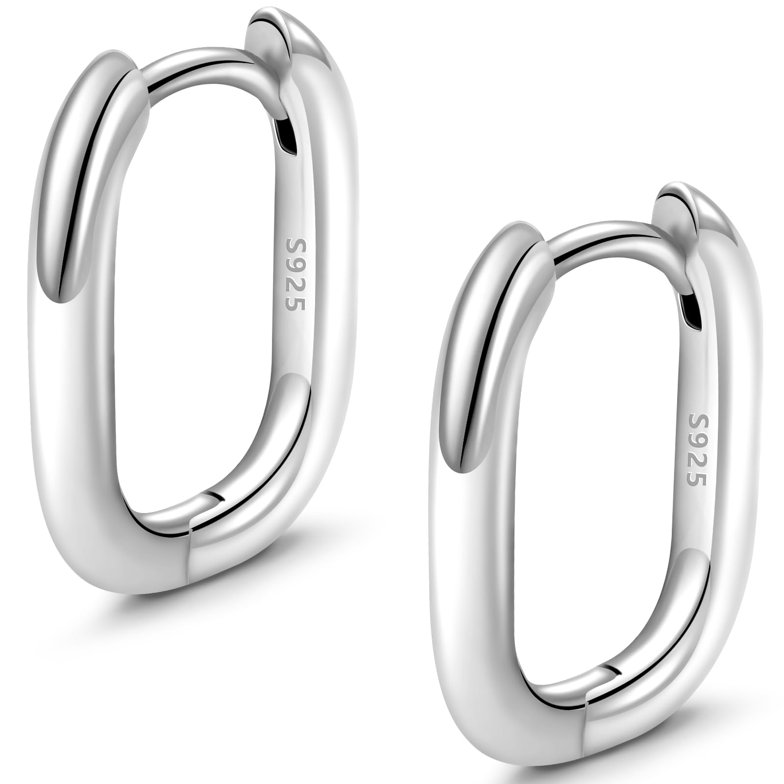 Orecchini Donna Cerchio Argento 925, Orecchini Donna Oro Oorecchini Cerchio Oro 18k Orecchini Uomo Cerchio Diamanti Orecchini Cuore Piccoli Earrings for Women Moda Gioielli Regali per Lei