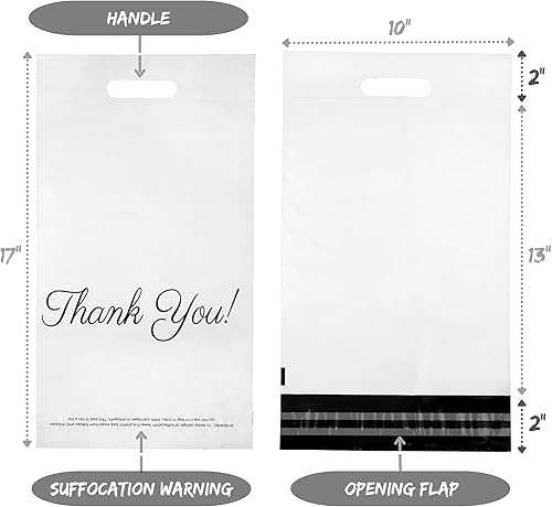 Miniatura 10 de Bolsas esmeriladas para camisetas de 10 x 13, 100 bolsas de envío para ropa, bolsas de agradecimiento, bolsas de paquete, bolsas para pequeñas