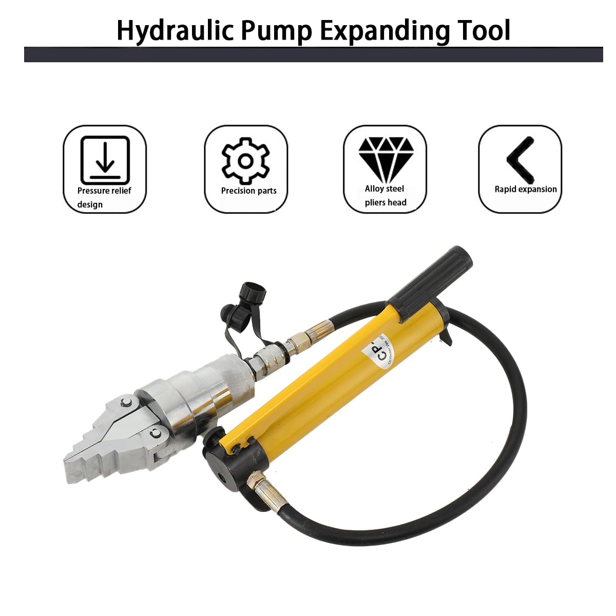 12T Hydraulik Flansch Spreizer Hydraulische Flanschspreizer Spreader Trenner und Pumpe für Wartung von Rohrleitungen und den Austausch von Flanschen, FYQ-55 Flanschexpander