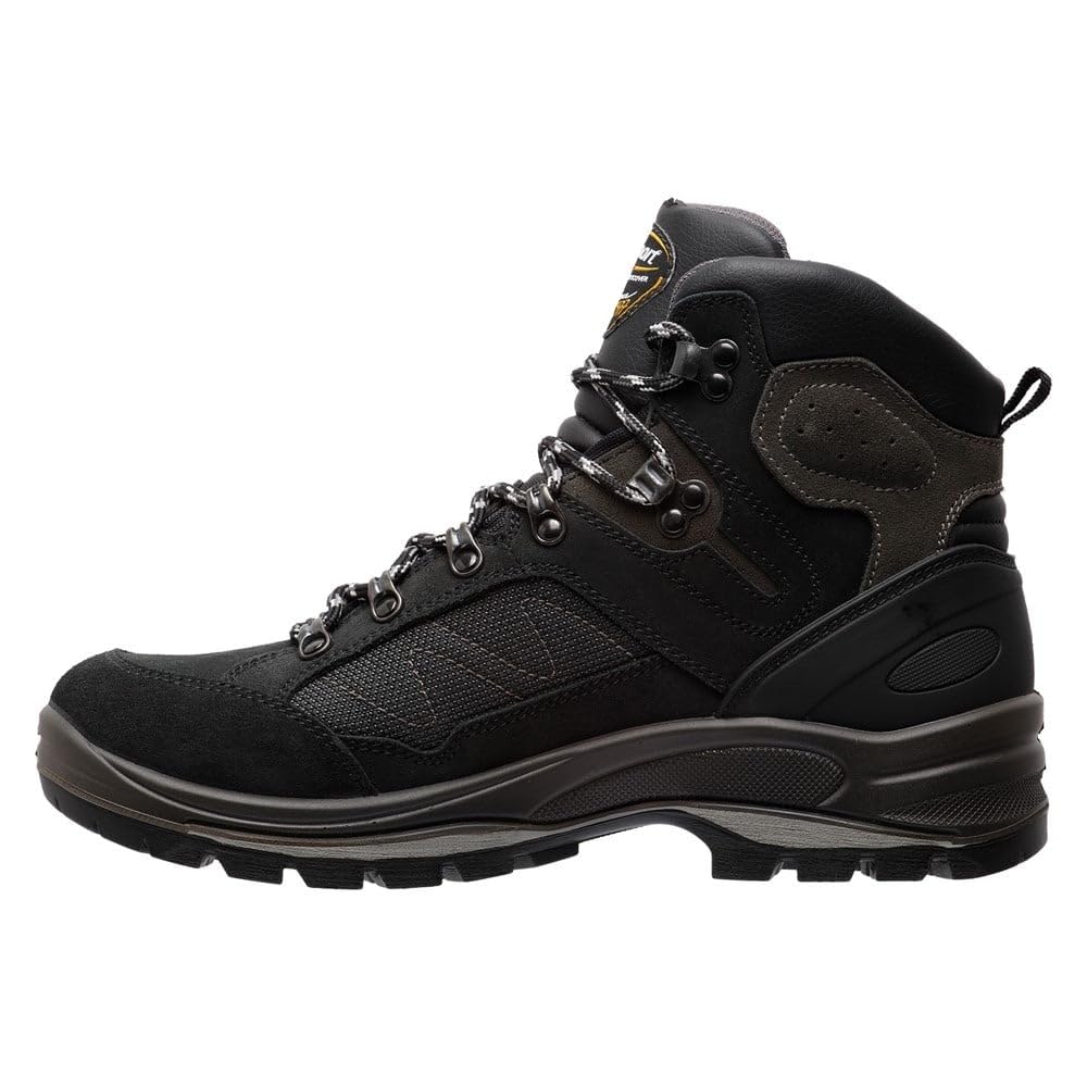 Grisport Everest Mid czarne buty trekkingowe rozmiar 43, czarny, 43 EU