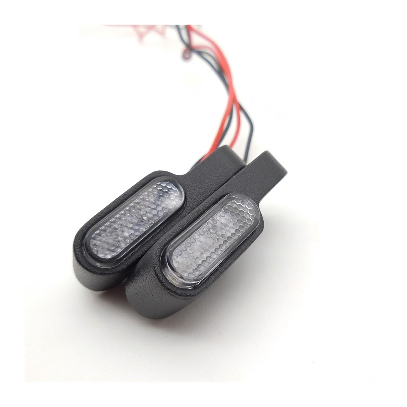 Intermitentes de moto Luces LED de para giro para motocicleta, luces intermitentes para manillar, lámpara 12V para accesorios para Scooter, 2 uds