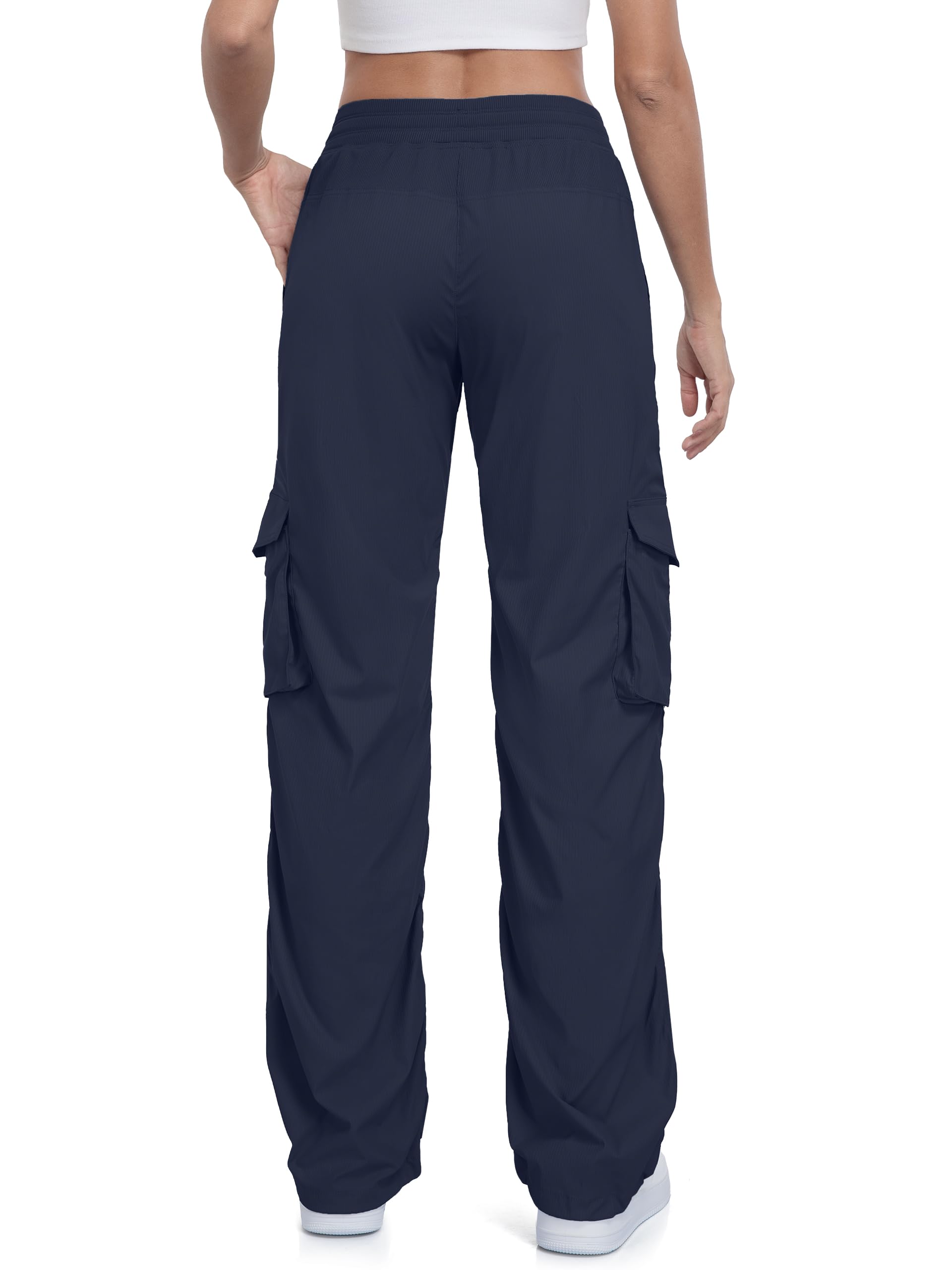 Tapata Pantalones de estudio de baile ligeros con entrepierna de 28/31/34 para mujer, fruncidos, pequeños, regulares, altos, para entrenamiento, casual