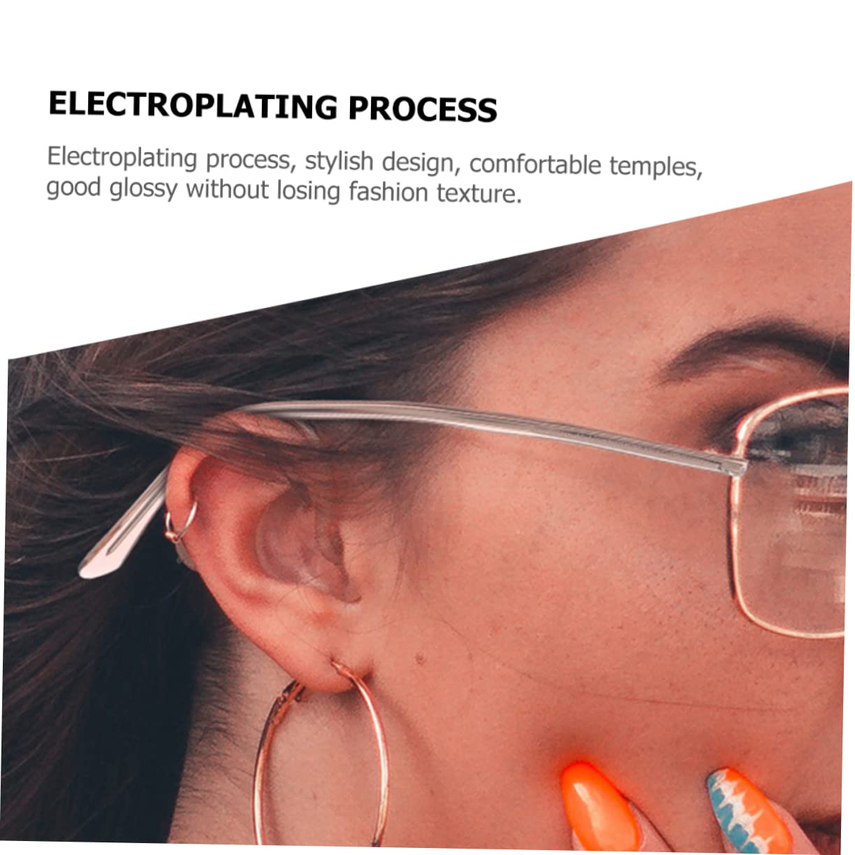 FRCOLOR 2 Sets Glasses Accessories Glasses Arms Crystal Glasses Eyeglass Accessories Eye Glasses Repair Tool Arm Legs Eyeglasses Glasses Metal Legs Temple Plate Men and Women Sunglasses