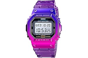 Holographic Digital Watch: Time Unleashed in a Kaleidoscope