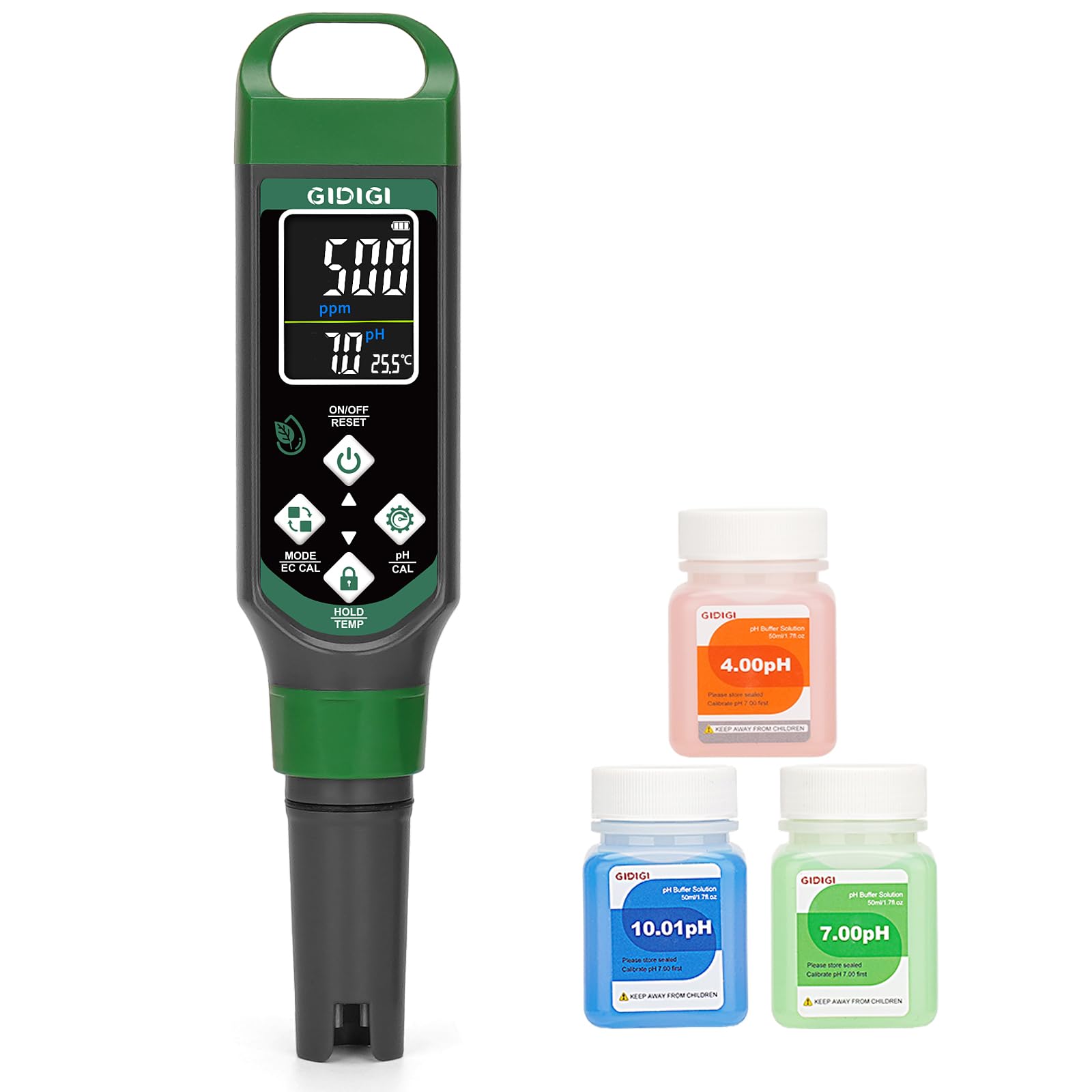 Misuratore di pH digitale 4 in 1 tester PPM per acqua EC TDS temp penna per test qualità dell'acqua idroponica piscina