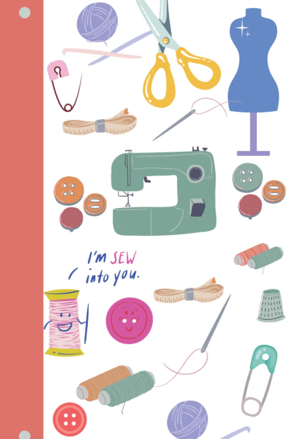 Tailor Notebook: Sewing Journal | 6 x 9 inch, 120 Lined Pages | Tailor Measurements Notebook