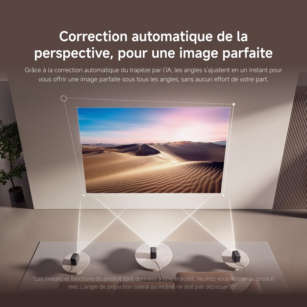 Xiaomi Vidéoprojecteur Portable Intelligent L1 | Full HD 1080p avec Netflix & Google TV Officiels | HDR10/HLG | AutoFocus & Correction Keystone Auto | Dolby Audio & WiFi 5G