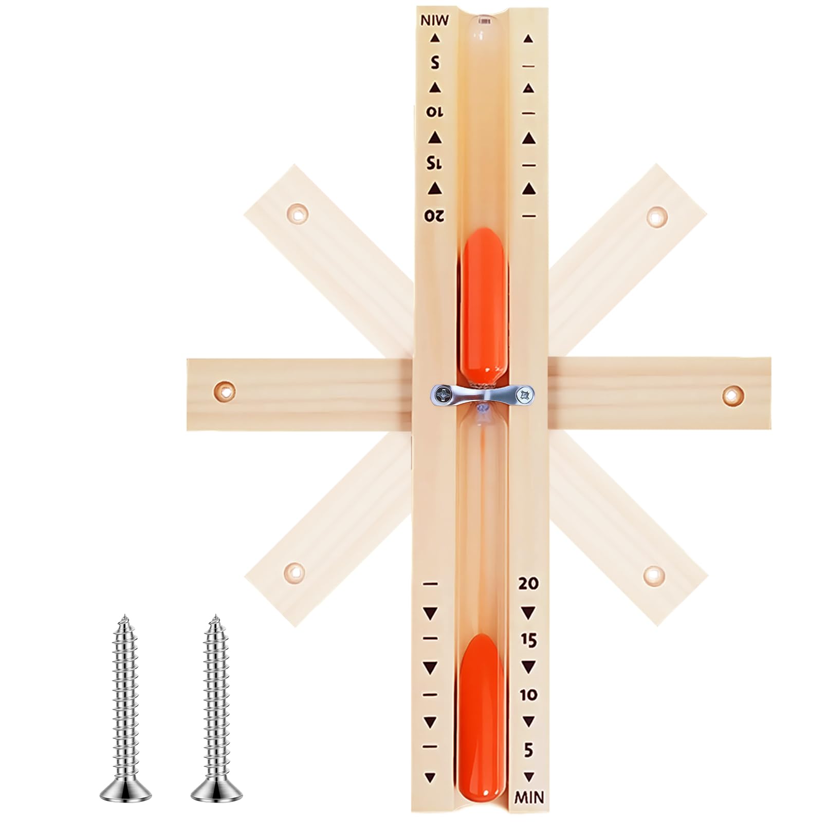 Sauna Sabbia Timer,sabbia sauna timer 20 minuti,Clessidra in Legno Sauna,Clessidra per sauna da 15 minuti,clessidra sauna,Clessidra per Sauna in Legno,Sand Clock timer,Clessidra sauna (Arancione)