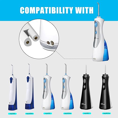 Miniatura 5 de Cargador de repuesto para Waterpik Water Flosser WP360 WP360W WP462 WP462W WP450 WP450W YLA-03010 Adaptador de CA Serie de hilo dental de agua Cable