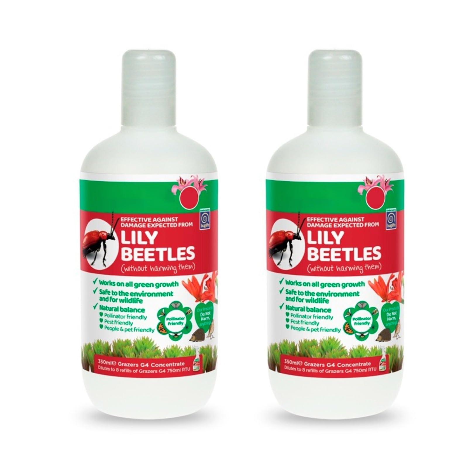 Lily Beetles Control Spray, Fast Acting, Powerful, Easy Spray Application, Professional, Ideal for Home Gardeners, Landscapers & Plant Maintenance, 750ml (Lily Beetles-375 ml, Pack of 2)