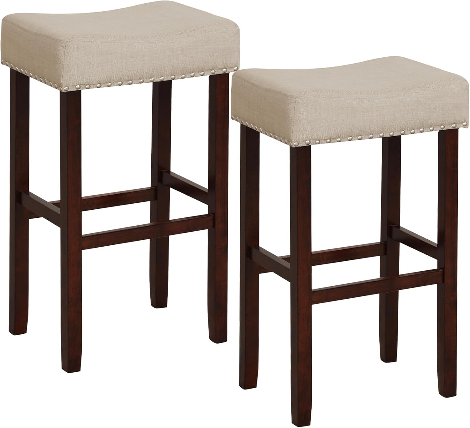 ERGOMASTER Bar Stools for Kitchen Island Set of 2 Bar