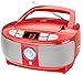 Produktbild Dual P 49-1 Boombox mit CD-Player (UKW-Radio, LED-Display, Netz- oder Batteriebetrieb) rot