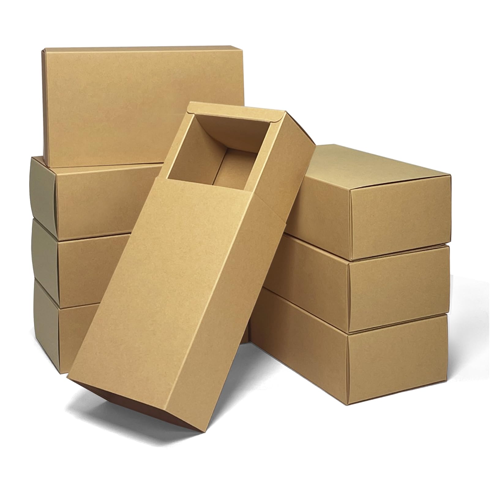 30 Pieces Kraft Paper Cardboard Boxes, 6.5x 3.5x 2 Inches Small Gift Boxes Party Favors Crafts Boxes for Business and Soap Jewelry Candy Weeding Party Favors Present Packaging Boxes