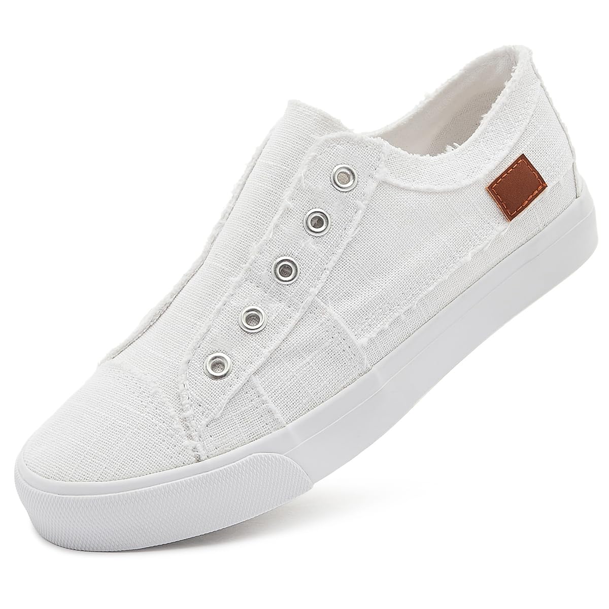 Women's Slip on Shoes Non Slip Fashion Canvas Sneakers Low Top Casual Shoes