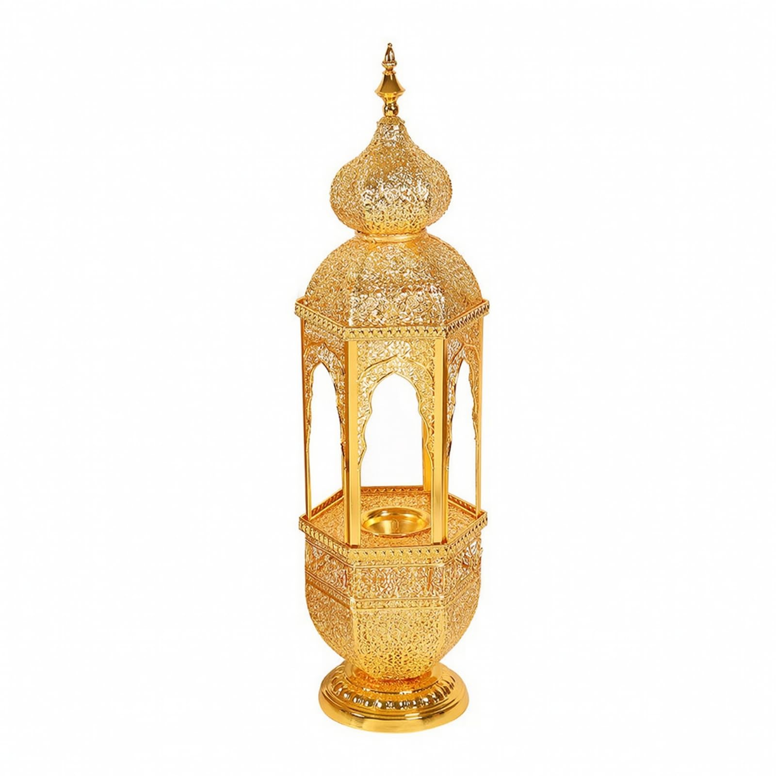 Brûleur d'Encens Décoratif Brûleur Maison Encensoir Diffuseur Censer Plateau Intérieur Collecte Cendre en Fer Sculpté Dôme Adapté au Salon Entrée Espace de Prière, Moyen