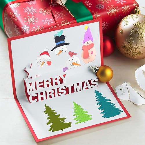 Miniatura 4 de 27 troqueles para hacer tarjetas, plantillas de Navidad de SENHAI para decoración de Navidad, álbumes de recortes, manualidades de papel, muñeco de