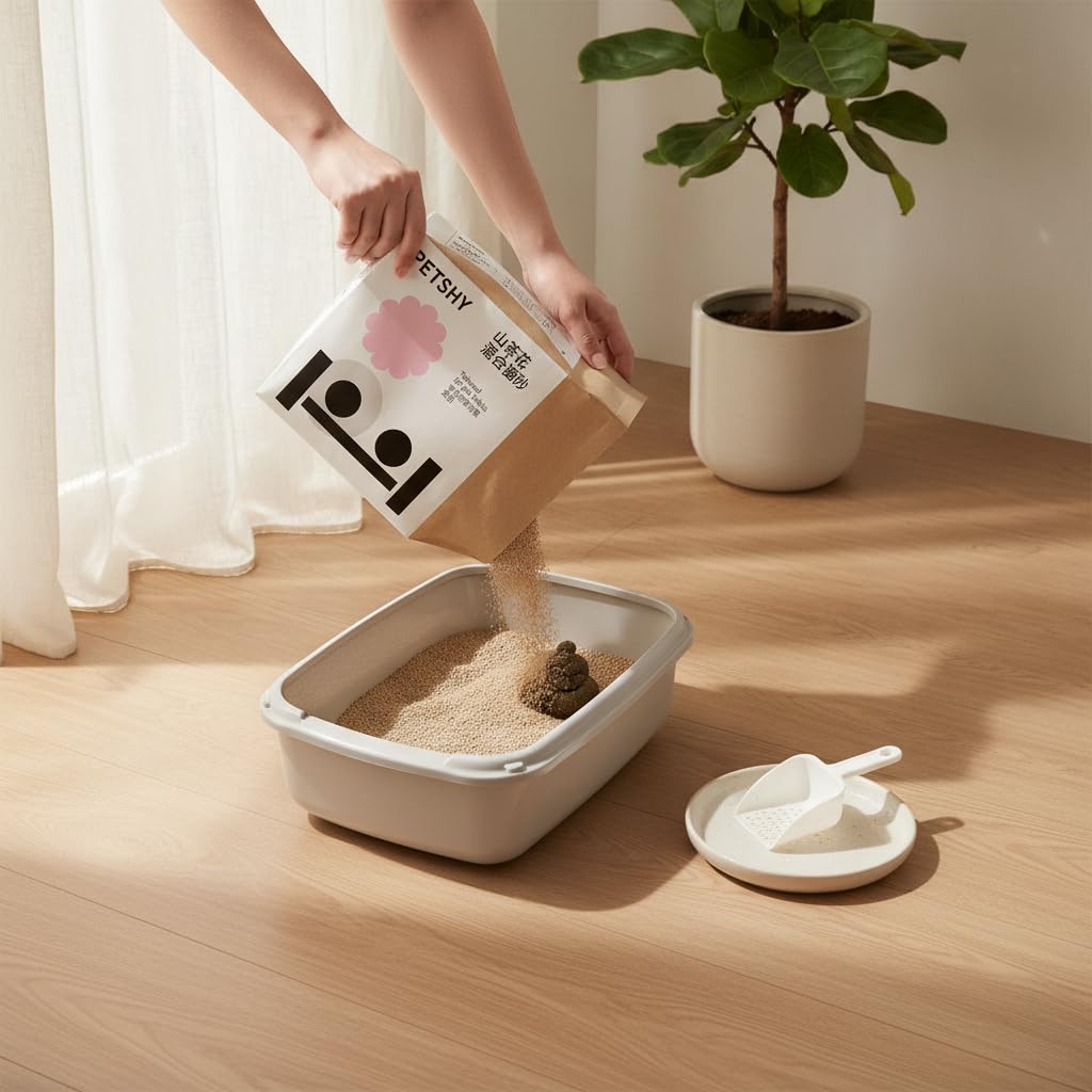 Litière agglomérante Chat au camélia, Litière camélia 2,5kg