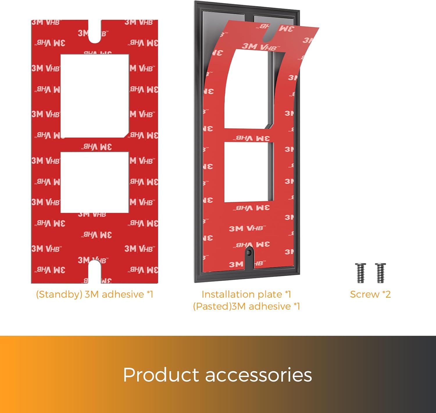 Adhesive Video Doorbell Mount for Ring Video Doorbell Wired (2021 Release) – Ring Doorbell Mount Accessories fit Apartments, Offices, Houses
