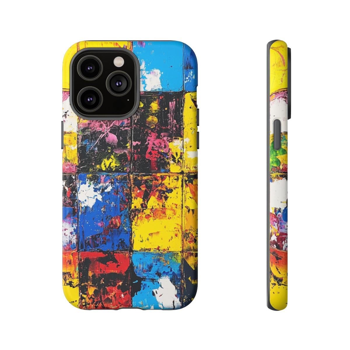 Coque iPhone 14 Pro Max jaune rigide mate haute protection - 5