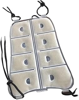 Almohadilla de refrigeración portátil para mochilas, fabricada con material PCM para actividades de verano (marrón)