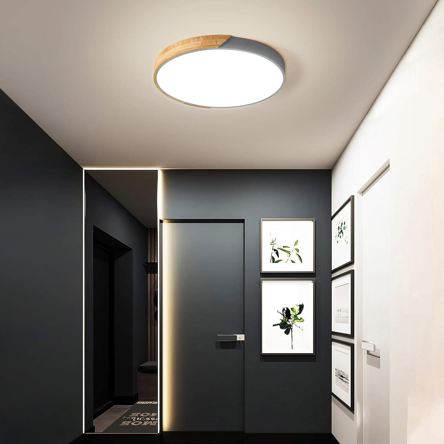 Uр Tо 60% оƒƒ VISDANFO Modern LED Ceiling Light,16 inches Wood&Metal Flush Mount Ceiling Light Fixture for Living Room Bedroom Kitchen Ceiling Lamp Gray 3000k/4000k/6500k Uр Tо 50% оƒƒ VISDANFO Modern LED Ceiling Light,16 inches Wood&Metal Flush Mount Ceiling Light Fixture for Living Room Bedroom Kitchen Ceiling Lamp Gray 3000k/4000k/6500k