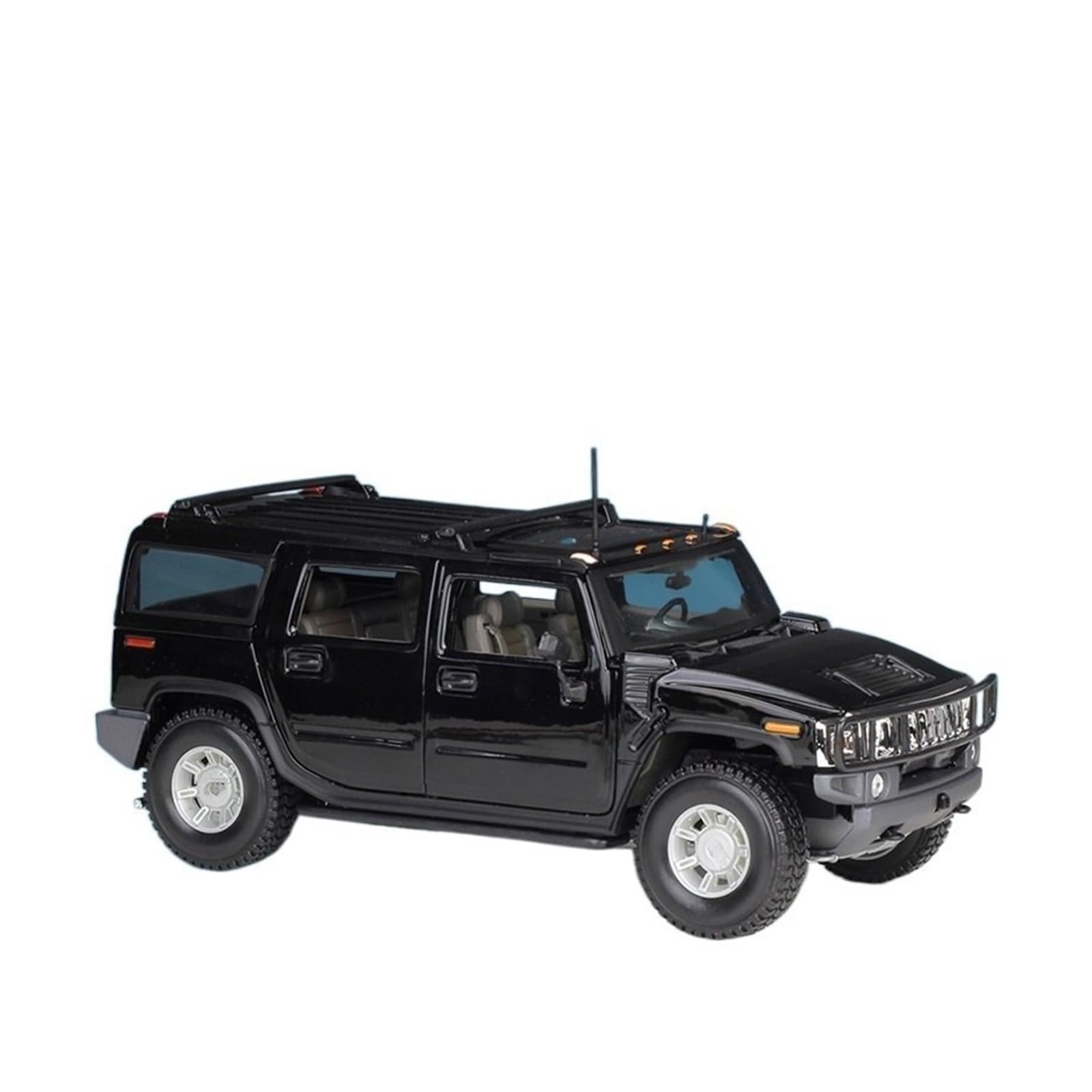 Diecast Alloy Model Car Scale 1:18 For Hummer H2 SUT for desktop decoration(Black)