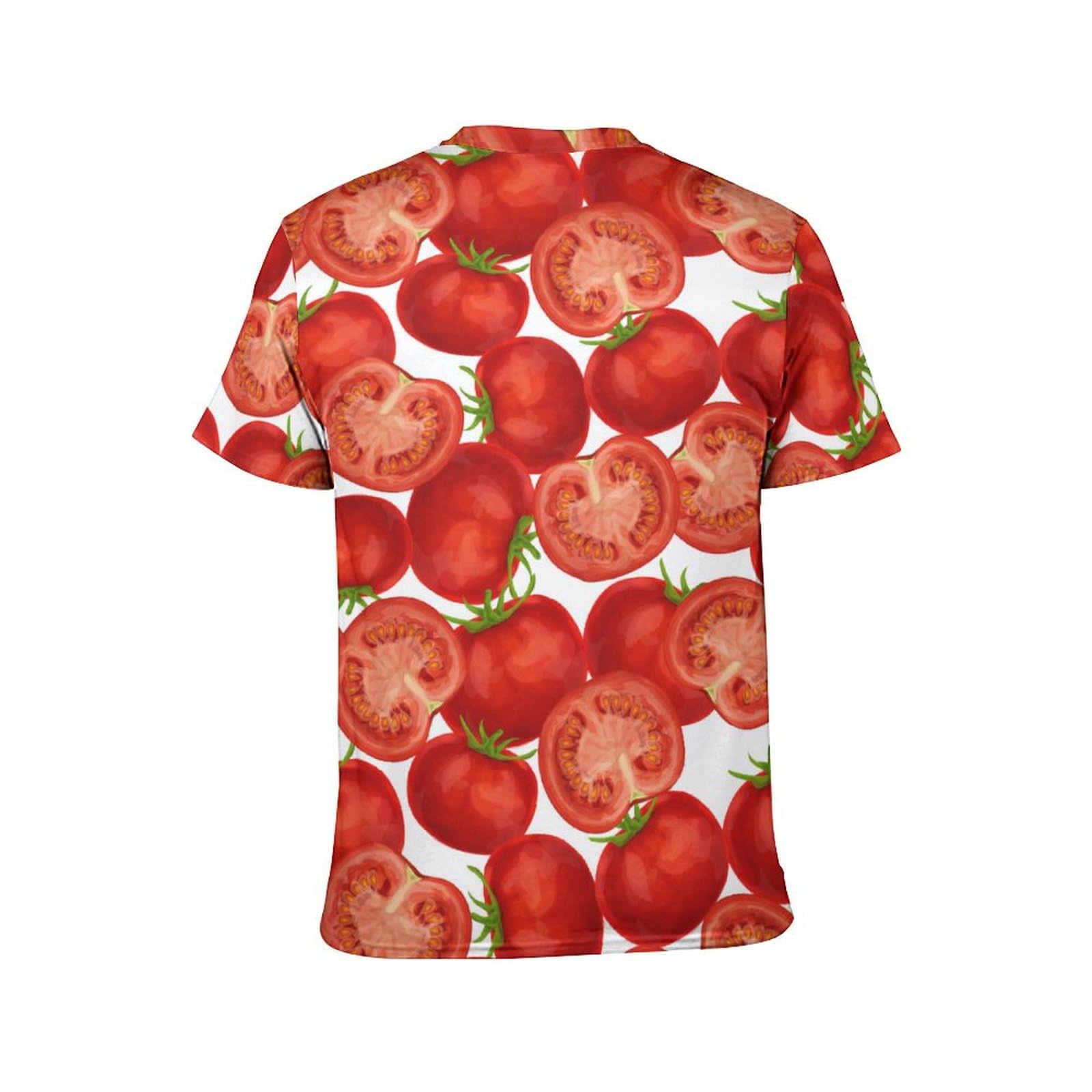 Amazon.co.jp: メンズ Tシャツ トマト柄 半袖 夏服 ティーシャツ