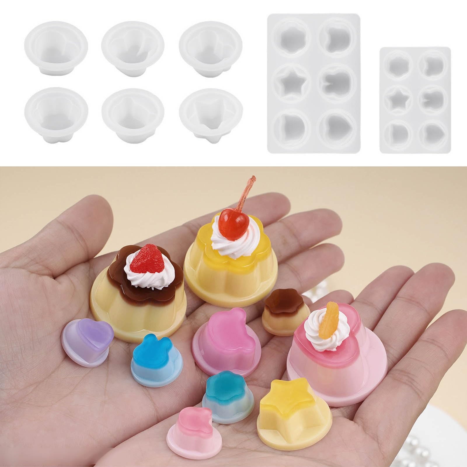 Stampi in silicone a forma di cuore, stella, animali, resina epossidica, stampo per orecchini, ciondolo portachiavi, gioielli