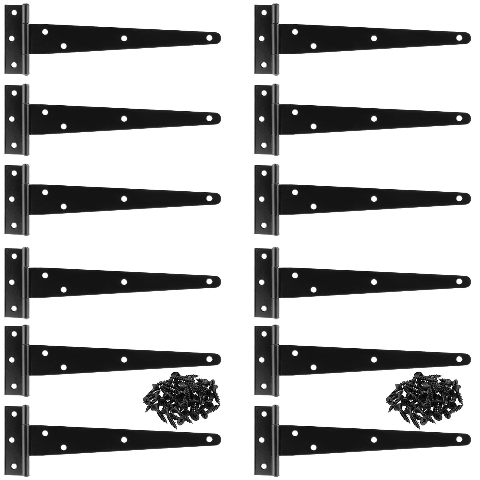Buy SEUNMUK 12 PCS T Strap Barn Door Hinges, 6 Inch Heavy Duty T Strap