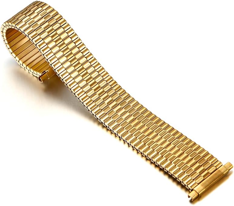 18-22mm Men’s Stainless Steel Stretchy Expandable Watch Strap Bracelet