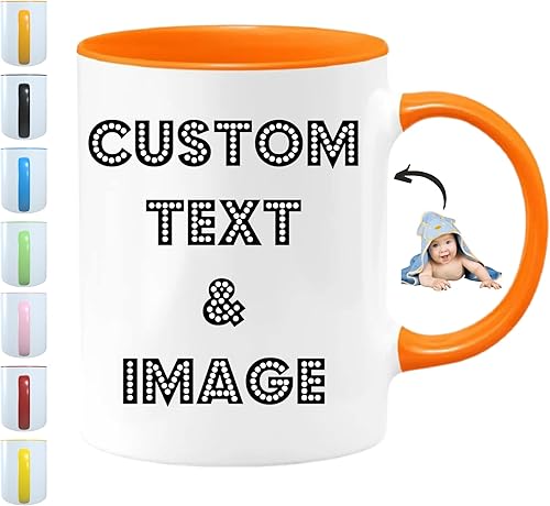 Miniatura 9 de Taza de café personalizada  Taza de café personalizada con texto fotográfico personalizado y logotipo, regalos personalizados para hombres y