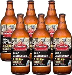06un Cerveja Artesanal Bruder Baixa Gastronomia 600ml