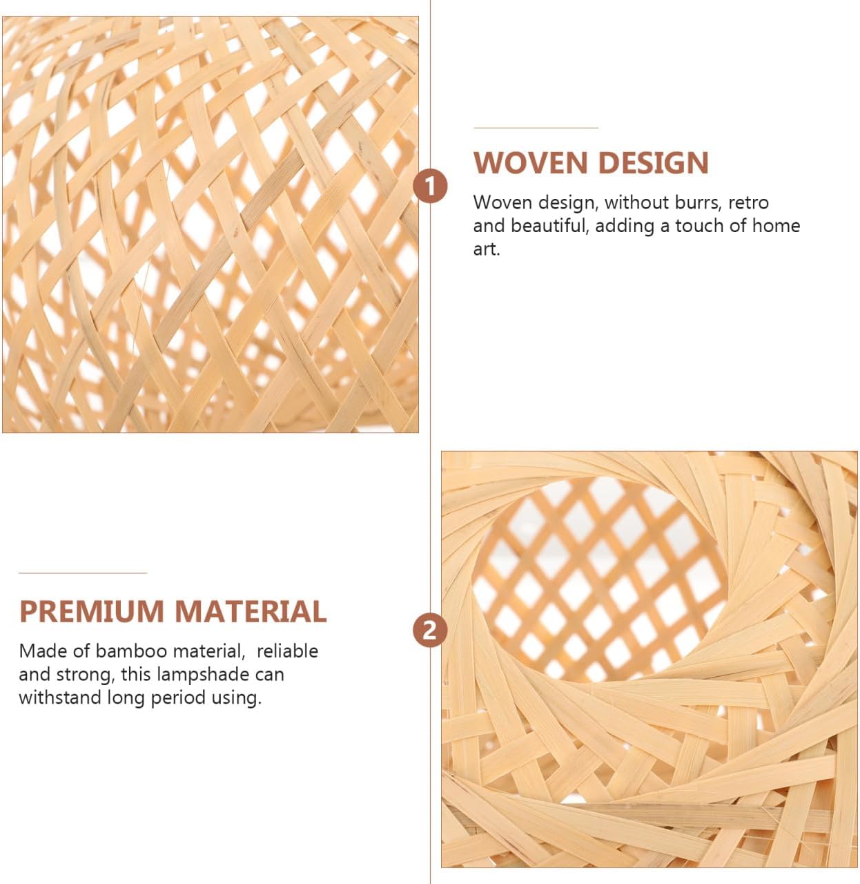 Hanging Light Fixture Hanging Chandelier Ceiling Light Covers Vintage Lamp Shade Rustic Woven Bamboo Bamboo Weaving